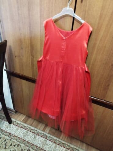 дом вещи: Детское платье, цвет - Красный, Б/у — 3