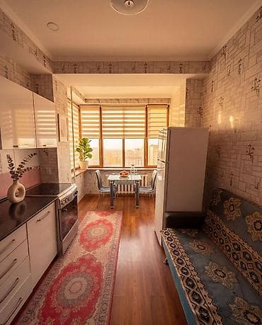 боконбаево: 1 комната, 43 м², ул. Логвиненко / Боконбаева 8 этаж, Евроремонт — 2