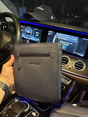 сумка кожа: Классическая сумка, Salvatore Ferragamo, Материал: Натуральная кожа, Застежка на молнии, Мужские — 4