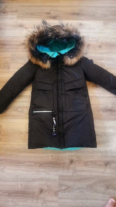 купить женский пуховик большого размера: Продам детский пуховик на девочку лет 10,двухсторонний,можно носить — 1