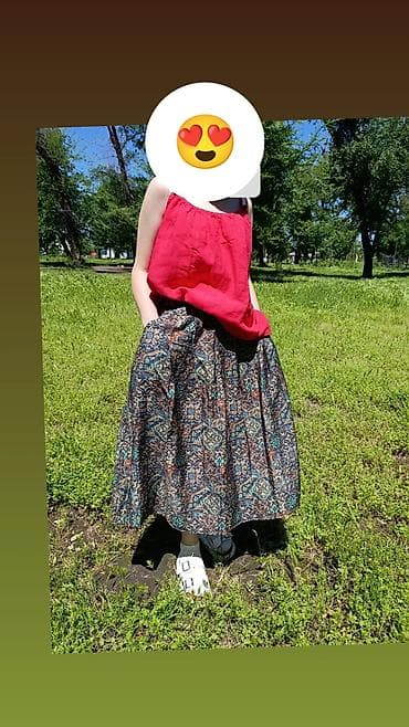 кюлоты джинсы: Штаны кюлоты широкие джинсовые - Фасон: очень широкий крой — 7
