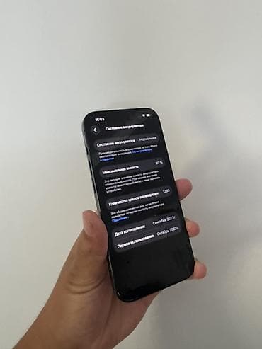 iphone 11 max: IPhone 15 Pro, Б/у, 128 ГБ, Синий, Защитное стекло, Чехол, Кабель, 80 % — 7