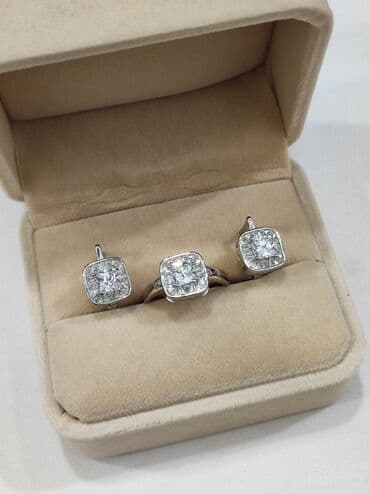 свадебные платья от производителя: Набор украшений, Проба 925, Женские, Новый — 8