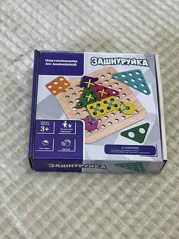 Развивающая игрушка «Зашнуровка» для детей 3+ Описание: - Набор для
