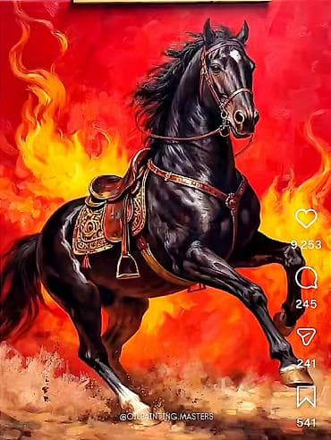 картины современных художников: Картины и настенное панно с изображениями лошадей + декоративное панно — 1