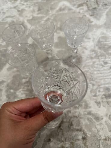 купить хрустальные рюмки ссср: Продаю хрустальные рюмки на высокой ножке 5 шт (состояние идеальное) — 3