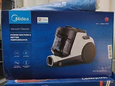Пылесос Midea VCS MC08MEWH — канистровый, циклонного типа. Ключевые — 1