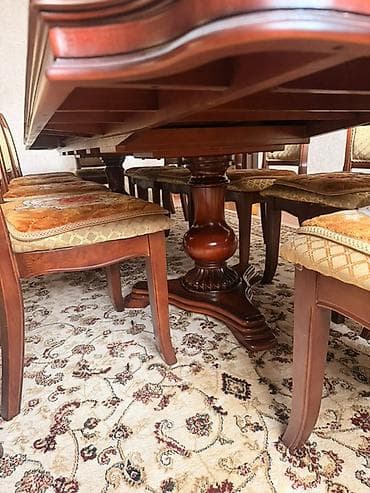 пол жасайбыз: Конок бөлмөсү үчүн үстөл жана отургуч, түсү - Күрөң — 4