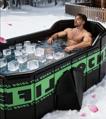 горячий бассейн: Портативная ванна/купель для холодных и горячих погружений - Тип — 1