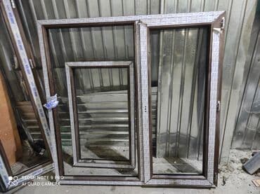пластиковые витражи: Продаю новые окна,но без стекол Шоколадный пластик хорошего качества — 2
