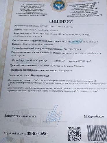 pro max: Пункт назначения: Все направления, Количество мест: Другое количество, Лицензия №: 08B004690 — 1