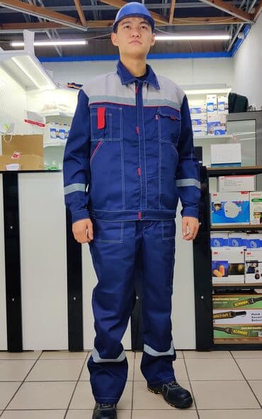 боевая одежда пожарного: Фаворит темно синий с красным, с брюками Магазин DEFENDER График — 1