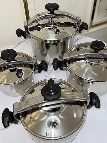 coller master: Набор скороварок из нержавеющей стали - Комплектация: 4 скороварки — 3