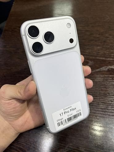 IPhone 17 Pro Max, Б/у, 256 ГБ, Серебристый, В рассрочку, 100 %