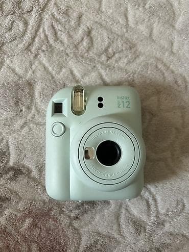 Техника и электроника: Fujifilm Instax Mini 12 — моментальная фотокамера мятного цвета — 1