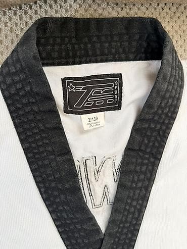 nike tech flece: Костюм для тхэквондо (WT/куккивон стиль) с тёмным воротником — 2