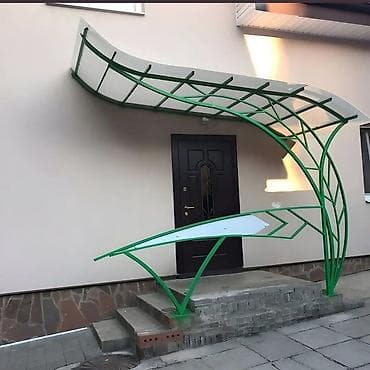 Навес, Другая форма, Металл, Поликарбонат at lalafo.kg Навес, Другая форма, Металл, Поликарбонат