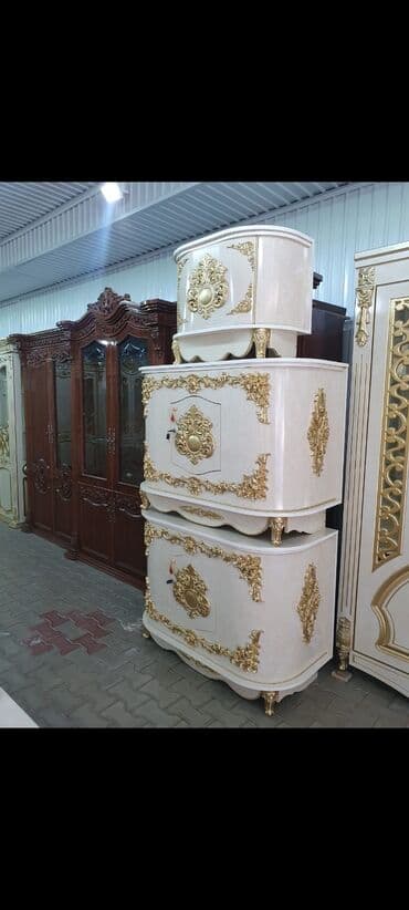 обувные шкафы и вешалки для верхней одежды: Гарнитур для зала, Новый, МДФ, Бесплатная доставка, цвет - Золотой — 12