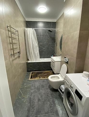 бишкек посуточная аренда квартир: 2 комнаты, 105 м², Дизайнерский ремонт — 6