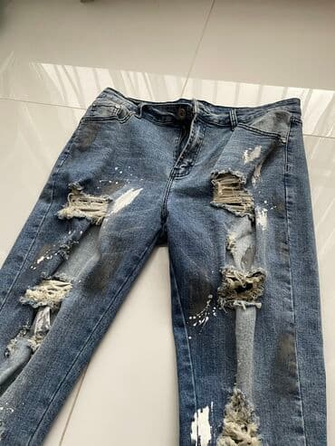 джинсы на девочку: Джинсы, Скинни, Рваные, 2XS — 2