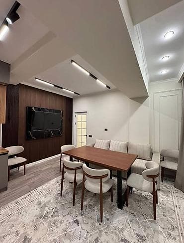квартиры алматы: 2 комнаты, 55 м², Пишпек Элитка, 13 этаж, Дизайнерский ремонт — 1