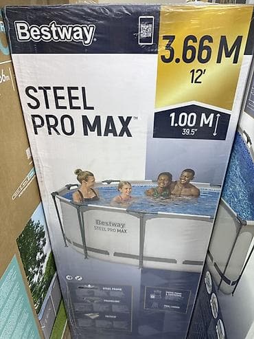 Спорт и хобби: Бассейн каркасный Bestway Steel Pro Max - Тип: круглой формы — 1