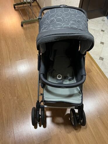 прогулочные коляски с рождения: Коляска, Б/у — 9