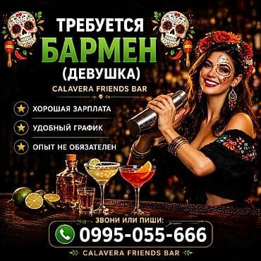 Требуется Бармен, Оплата: Ежедневно, Без опыта