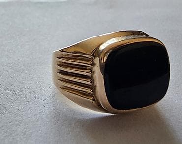 Кольца: Кольцо, Печатка, Проба 585, Унисекс, Агат, Советские (СССР), Б/у — 7