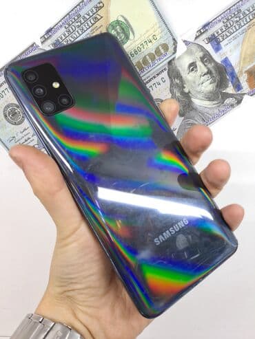 меняю на ниву: Samsung Galaxy A51, Б/у, 128 ГБ, цвет - Синий, 1 SIM, 2 SIM — 2