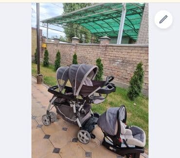 держатель телефона на велосипед: Коляска, цвет - Черный, Б/у — 1