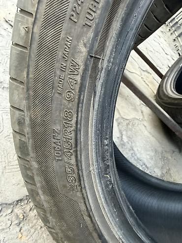 pirelli p zero: Шины 235 / 45 / R 18, Лето, Б/у, Комплект, Легковые, Япония, Bridgestone — 6