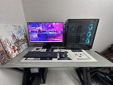 gaming computer: Компьютер, ядер - 6, ОЗУ 16 ГБ, Для несложных задач, Б/у, AMD Ryzen 5, NVIDIA GeForce RTX 4060, NVMe — 4