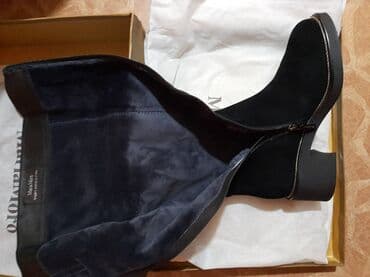 сапоги зимние женские натуральная кожа натуральный мех распродажа: Сапоги, 39, Новый, цвет - Черный, Самовывоз — 5