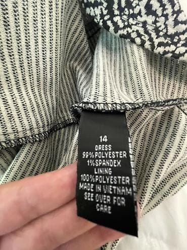 корейский одежда: Повседневное платье, Полиэстер, Трапеция — 4