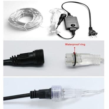 мощные садовые фонари на солнечных батареях: Уличная гирлянда 100 м Гирлянда с питанием 24V. Самая безопасная — 7