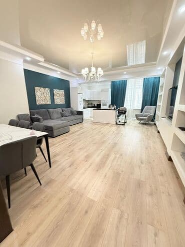 бишкеке 3комнатный квартиру: 3 комнаты, 120 м², Элитка, 9 этаж, Дизайнерский ремонт — 2