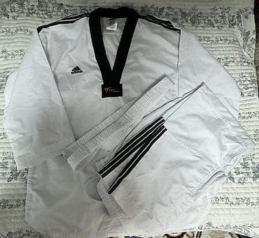46 тун: Кимоно для тхэквондо Adidas (WT) надевал 1 раз рост 170 Сядет — 1