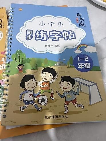 напишу конспекты: Китайские прописи для начальной школы «小学生 同步练字帖» - Комплект тетрадей — 1