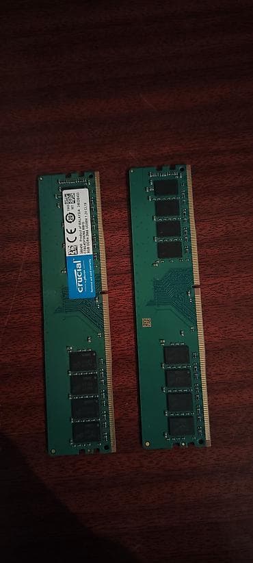 4 5мм: Оперативдик эс-тутум, Колдонулган, Crucial, 16 ГБ, DDR4, 2666 МГц, ПК үчүн — 1