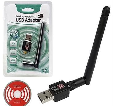 wi: Wi‑Fi адаптер USB с внешней поворотной антенной - Скорость: до 300 — 2