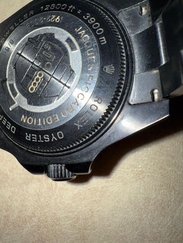 Чемоданы: Наручные часы в дайверском стиле, черные - Корпус и браслет: черное — 3