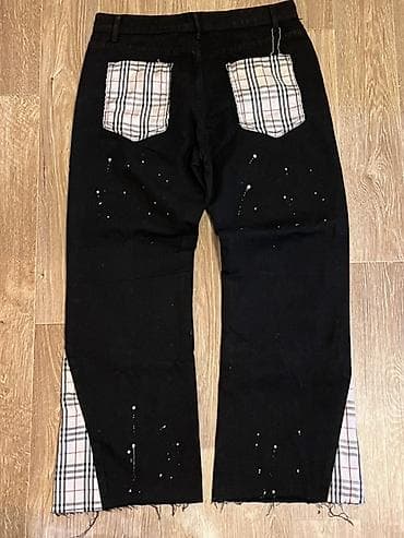 рубашка женские: Мужские джинсы, L, Burberry, Новый, цвет - Черный, Самовывоз, Бесплатная доставка — 2