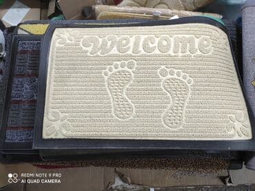 ковры резиновые: Придверный коврик Новый, Внутренний, 50 см * 80 см, Прямоугольный, цвет - Коричневый, Черный — 3