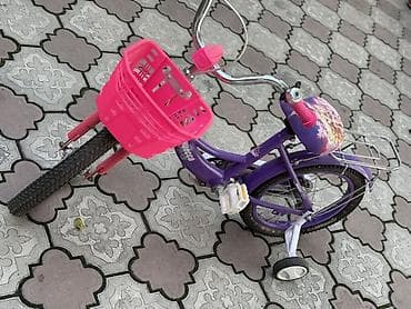Детский велосипед, 2-колесный, 4 - 6 лет, Для девочки, Б/у