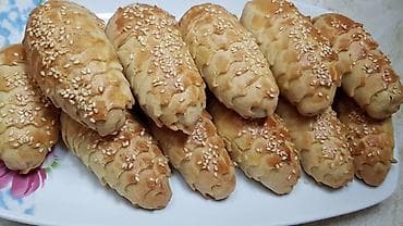 Домашняя восточная выпечка и сладости - Самса и пирожки с кунжутом at lalafo.kg Домашняя восточная выпечка и сладости - Самса и пирожки с кунжутом