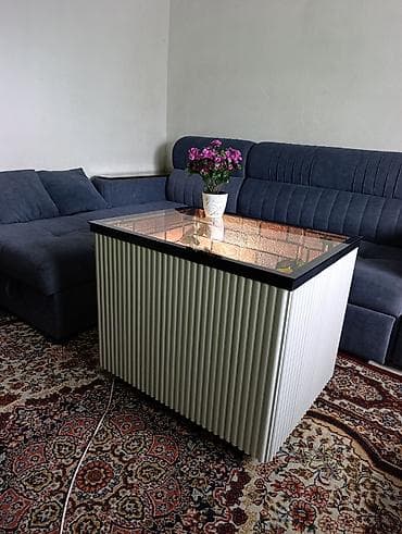 Окна и комплектующие: Дизайнерский журнальный стол с эффектом «Бесконечность». ширина 80×60 — 3