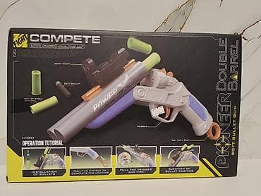 пистолет на пистонах: Игрушечный бластер Pioneer Double Barrel (Soft Bullet Gun) - — 2