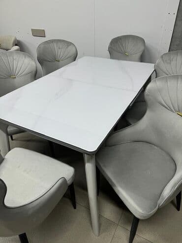 диваны для кафе и ресторанов: Стул для кухни, Другой материал, цвет - Серый — 12