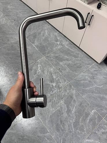 Оңдоп-түзөө жана курулуш: Кухонный смеситель SELLIUM, цвет графит (оружейная сталь), материал — 3